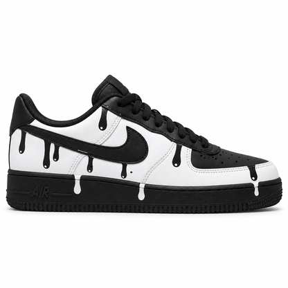 Black White Drip Custom Sneaker