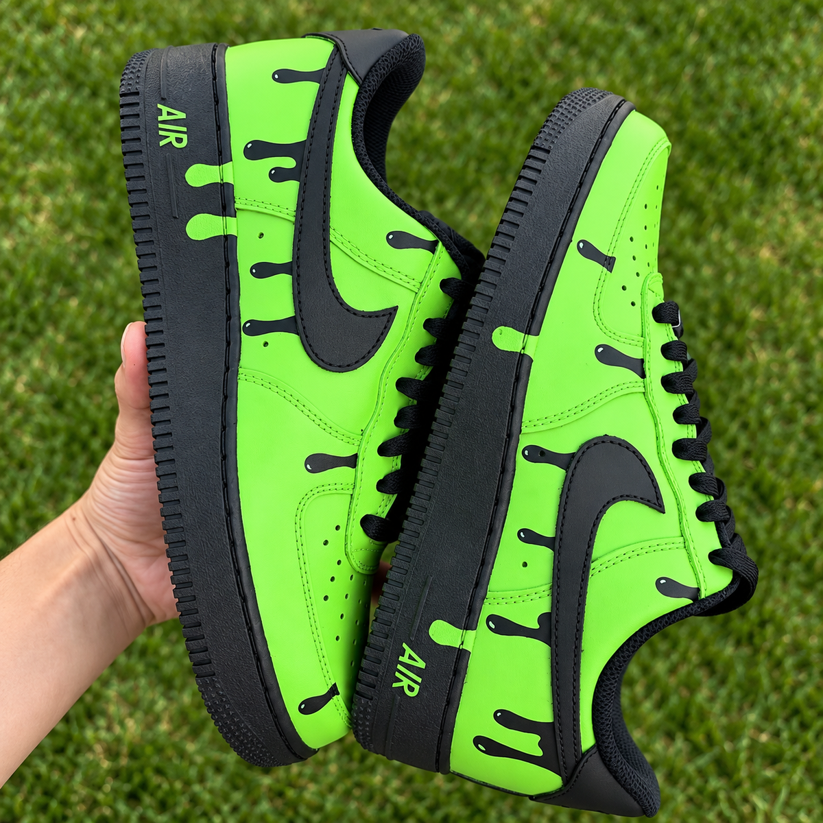 Green Drip Custom Sneaker