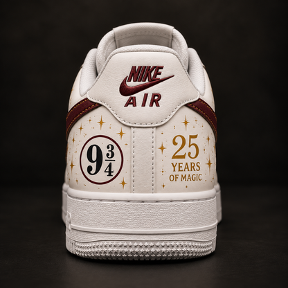 Magic Express Burgundy Custom Sneakers