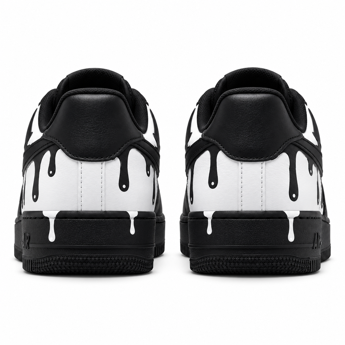 Black White Drip Custom Sneaker